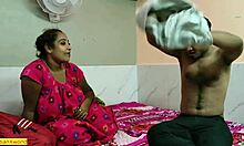 在印度村庄激烈的家庭性爱